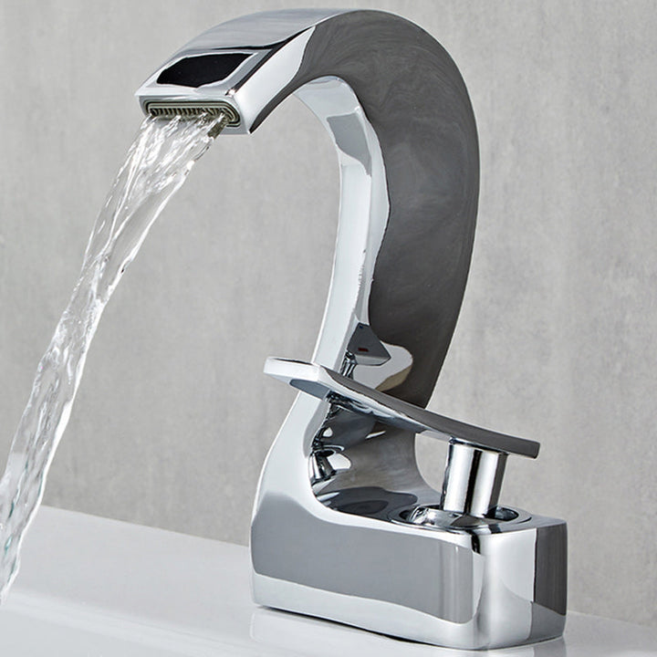 Kalsten | Modern Single-Lever Basin Faucet Bathroom Brass Central Faucet