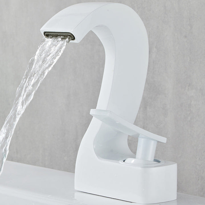 Kalsten | Modern Single-Lever Basin Faucet Bathroom Brass Central Faucet