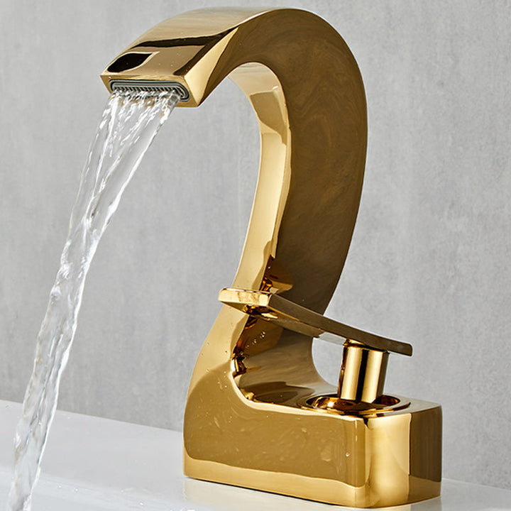 Kalsten | Modern Single-Lever Basin Faucet Bathroom Brass Central Faucet
