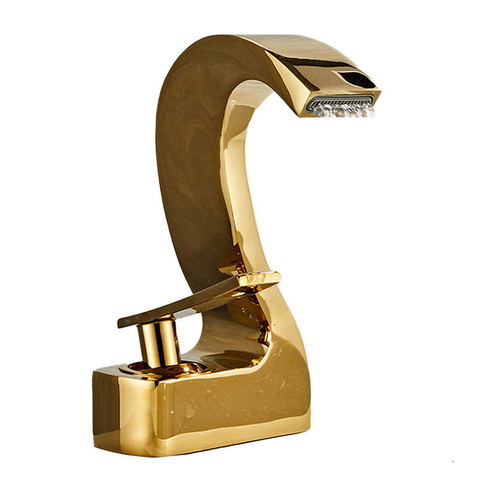 Kalsten | Modern Single-Lever Basin Faucet Bathroom Brass Central Faucet