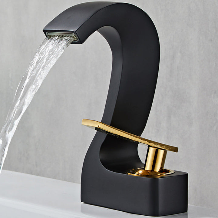 Kalsten | Modern Single-Lever Basin Faucet Bathroom Brass Central Faucet