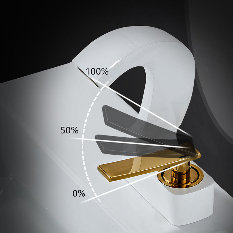 Kalsten | Modern Single-Lever Basin Faucet Bathroom Brass Central Faucet