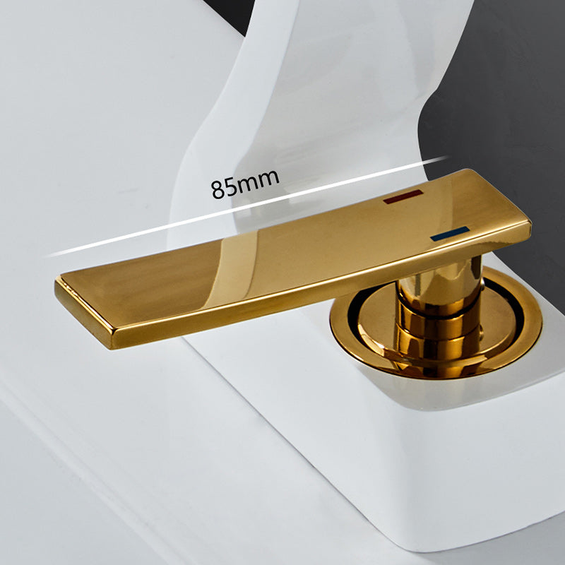 Kalsten | Modern Single-Lever Basin Faucet Bathroom Brass Central Faucet