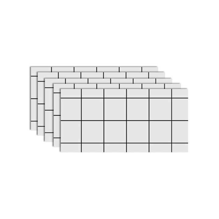 Noxord | PVC Peel and Stick Wall Paneling Rectangular Individual Panels Wallpaper