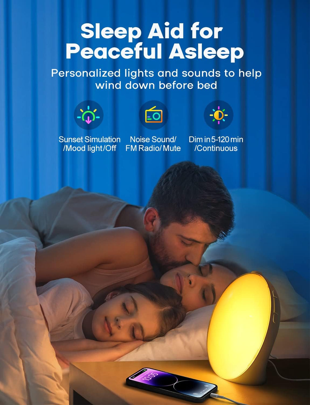 Sunrise Wake-Up Light Alarm Clock