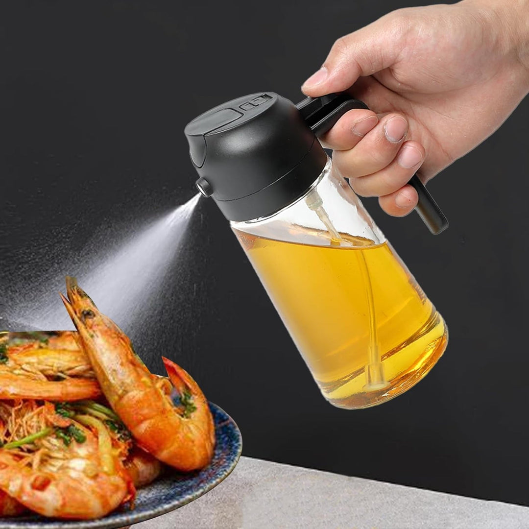 2-in-1 Oil Dispenser Bottle for Healthy Cooking