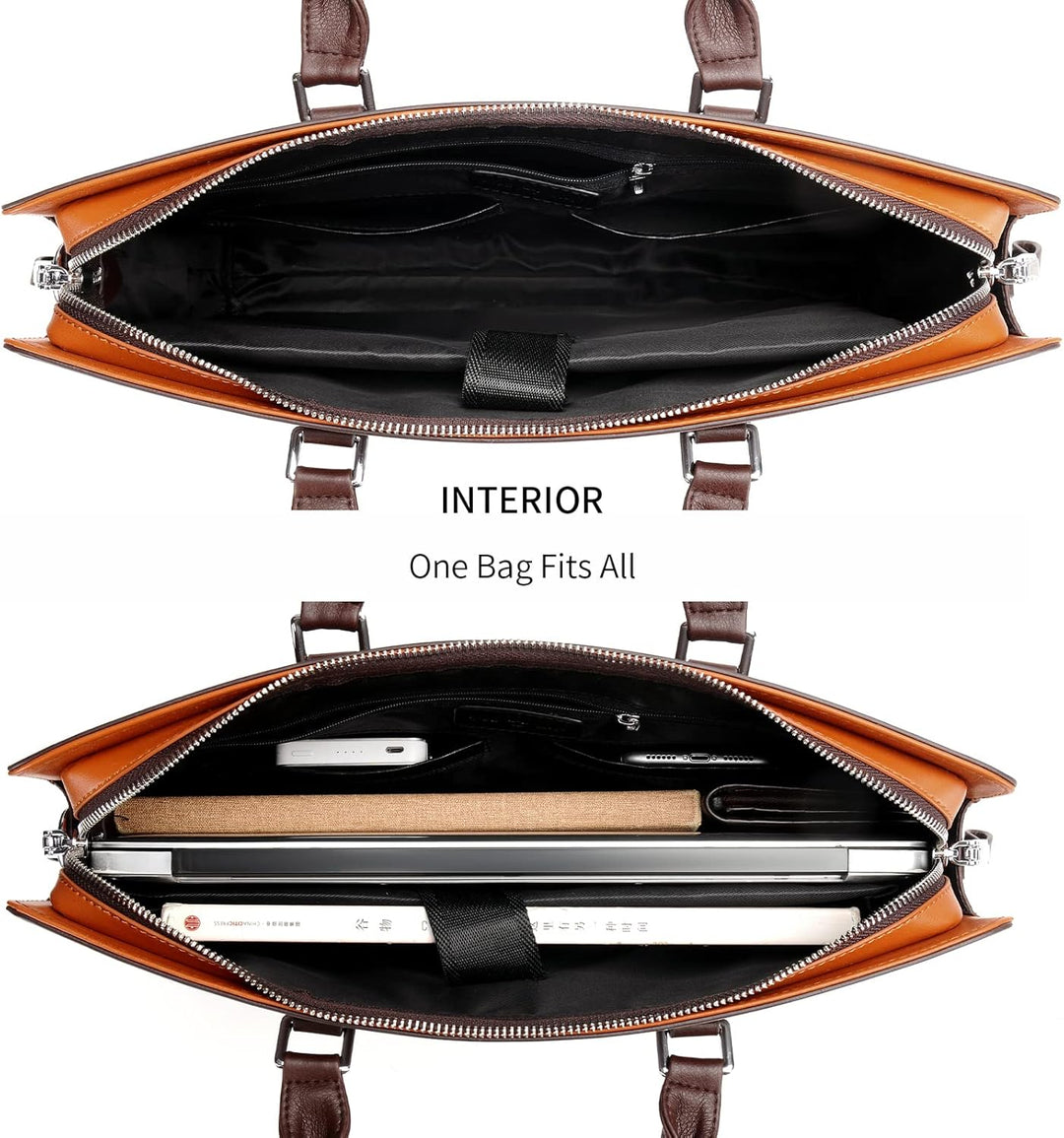 Genuine Leather Multi-Compartment Business Briefcase for Professionals | Kalsten