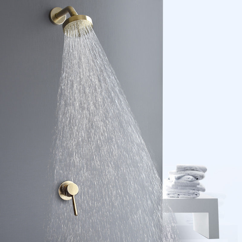 Kalsten | Stainless Steel Shower Combination Round Fixed Shower Head with Shower Arm