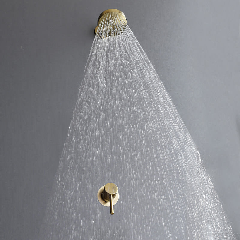 Kalsten | Stainless Steel Shower Combination Round Fixed Shower Head with Shower Arm