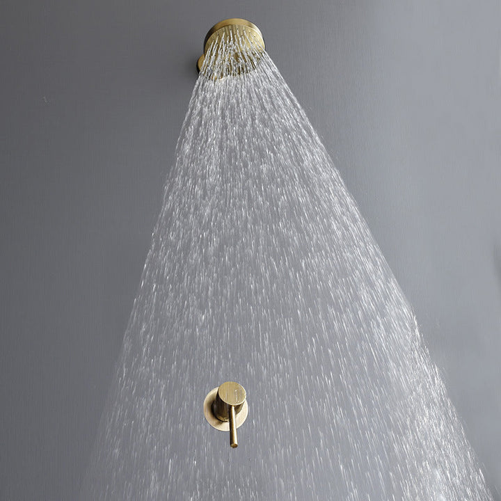 Kalsten | Stainless Steel Shower Combination Round Fixed Shower Head with Shower Arm