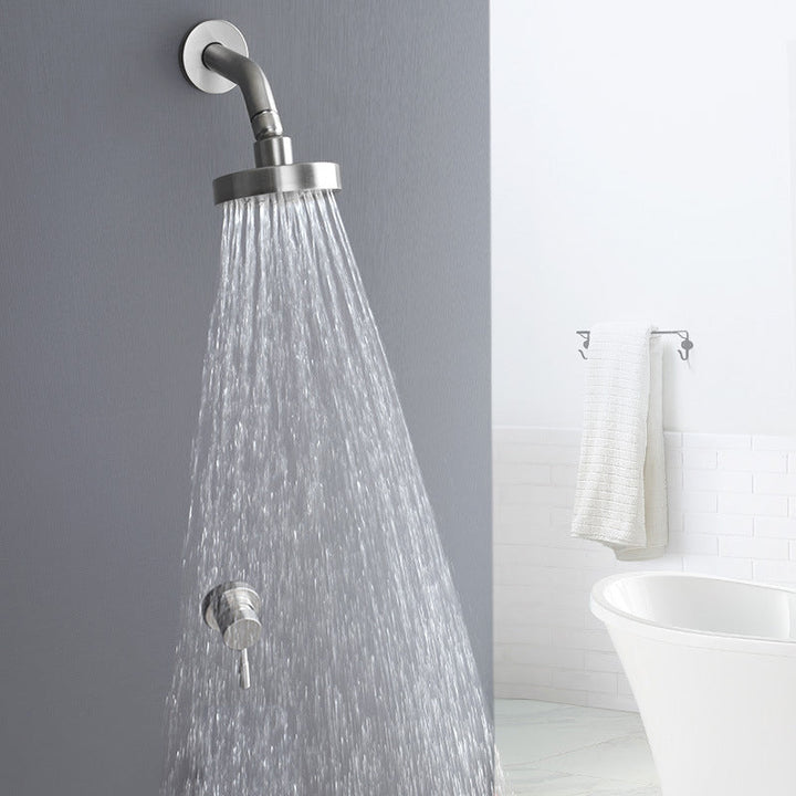 Kalsten | Stainless Steel Shower Combination Round Fixed Shower Head with Shower Arm