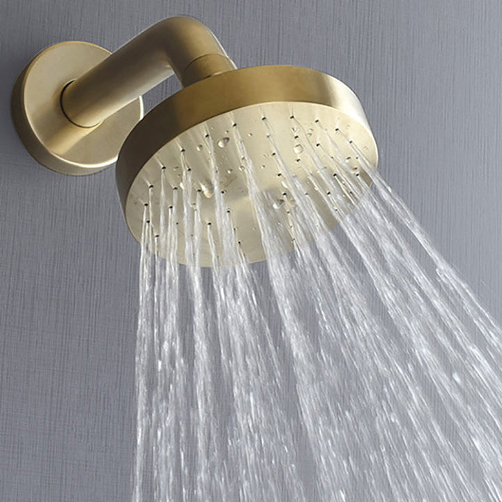 Kalsten | Stainless Steel Shower Combination Round Fixed Shower Head with Shower Arm