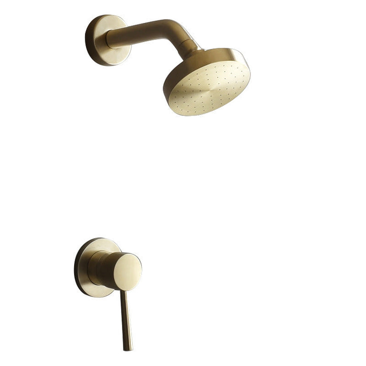 Kalsten | Stainless Steel Shower Combination Round Fixed Shower Head with Shower Arm