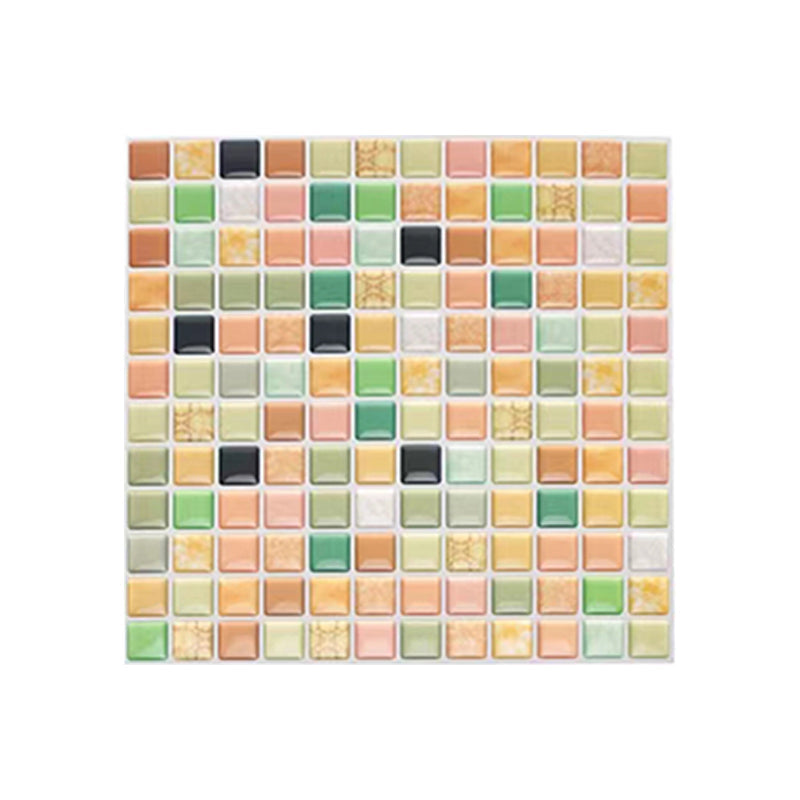 Kalsten | Plastic Peel & Stick Mosaic Tile Waterproof Peel & Stick Mosaic Tile with Square Shape