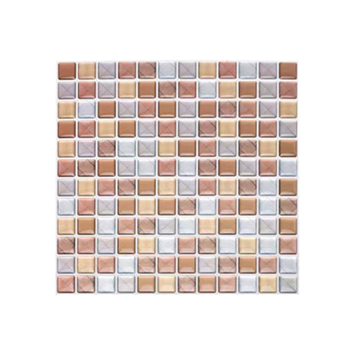Kalsten | Plastic Peel & Stick Mosaic Tile Waterproof Peel & Stick Mosaic Tile with Square Shape