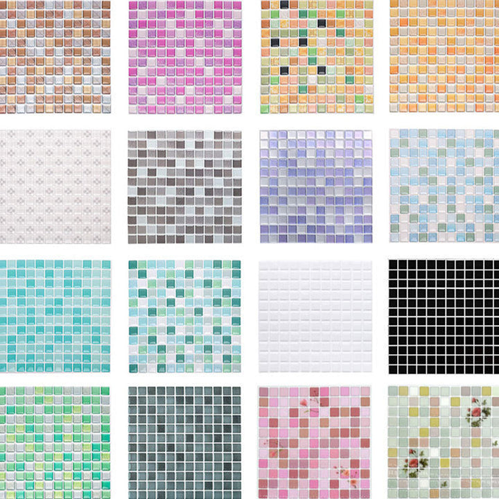 Kalsten | Plastic Peel & Stick Mosaic Tile Waterproof Peel & Stick Mosaic Tile with Square Shape