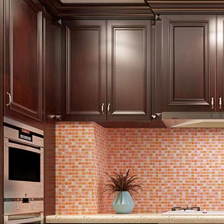 Kalsten | Plastic Peel & Stick Mosaic Tile Waterproof Peel & Stick Mosaic Tile with Square Shape