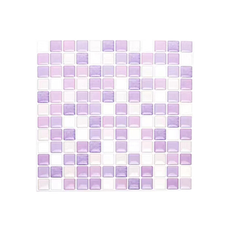 Kalsten | Plastic Peel & Stick Mosaic Tile Waterproof Peel & Stick Mosaic Tile with Square Shape