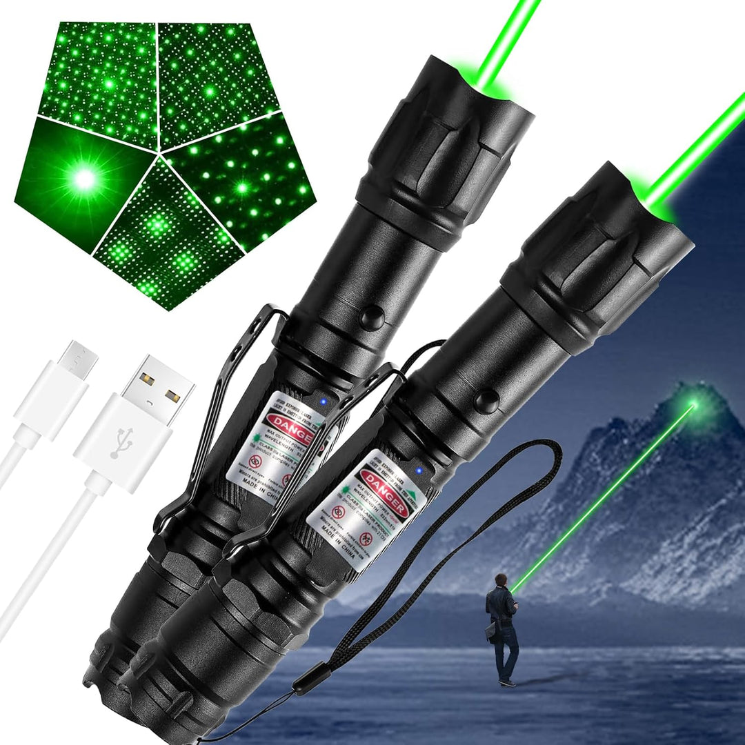 Kalsten | Flashlight Rechargeable Green Outdoor LED Torch