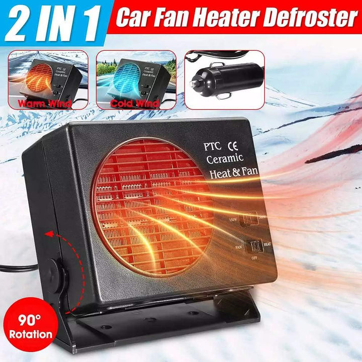 Kalsten | Heater Fan for Car | 12V Portable Defroster Warmer