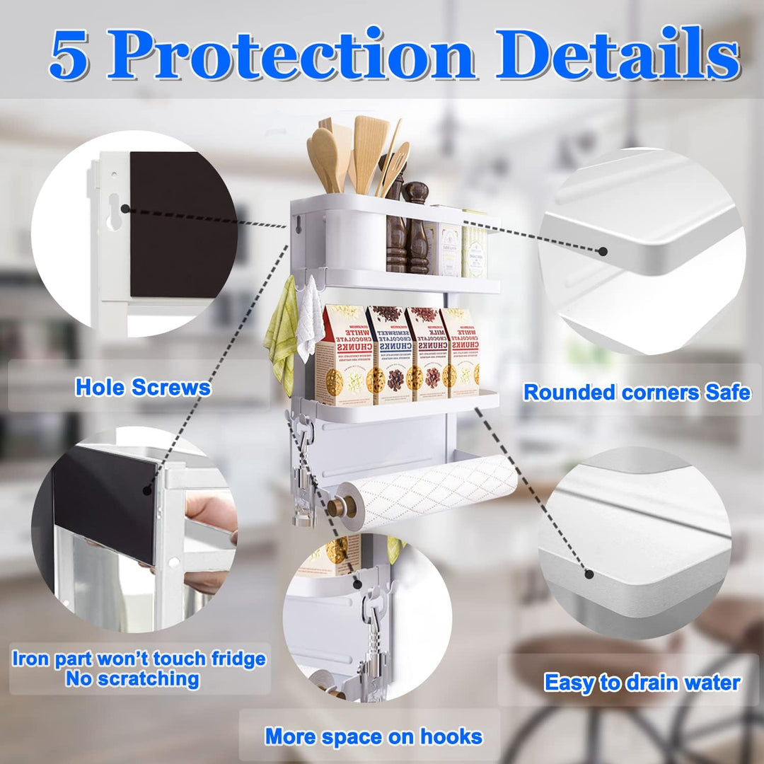 Kalsten | Magnetic Fridge Spice Rack with Paper Towel Holder – Oryden