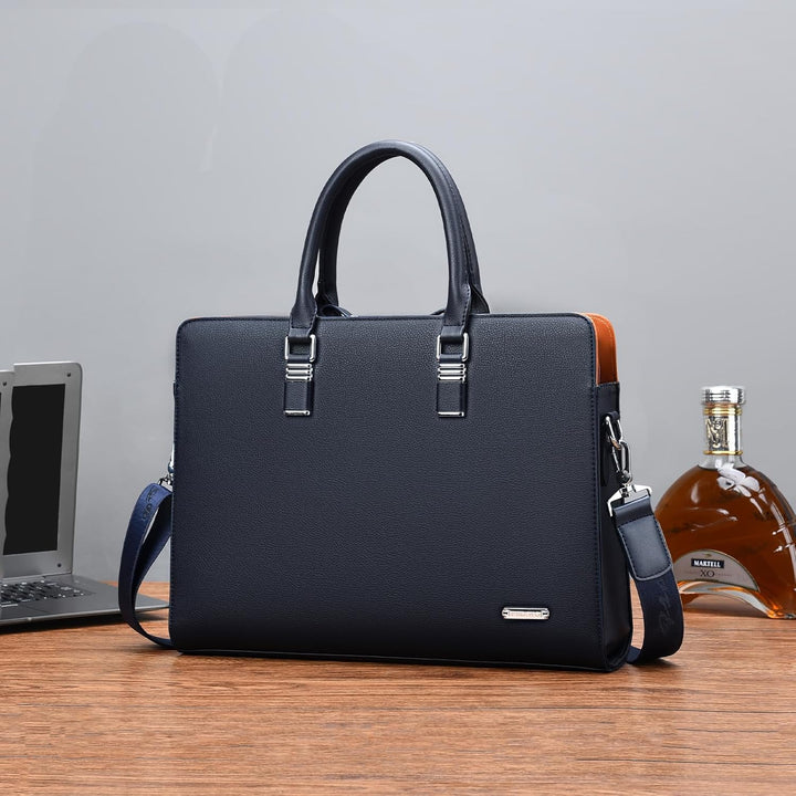 Genuine Leather Multi-Compartment Business Briefcase for Professionals | Kalsten