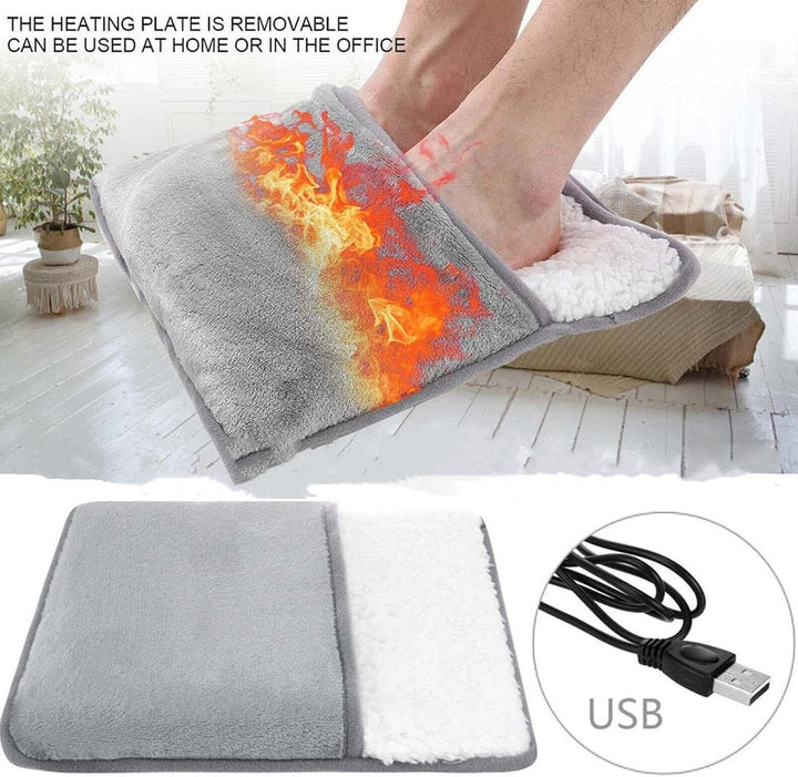 Plush Heated Foot Warmer Cushion Kalsten