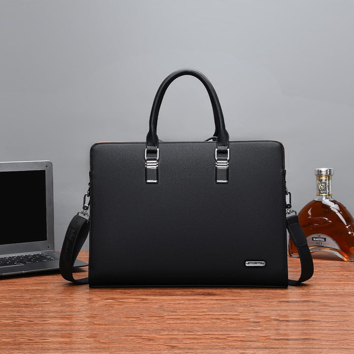 Genuine Leather Multi-Compartment Business Briefcase for Professionals | Kalsten
