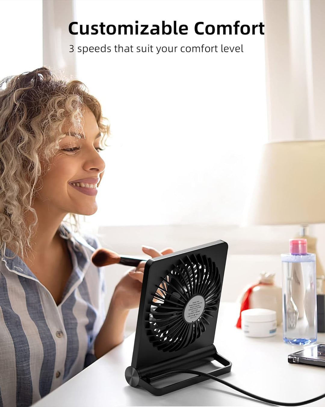 Ultra Quiet Small Desk Fan | Kalsten