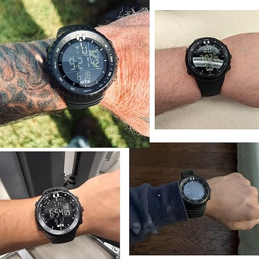 Kalsten | Henry Waterproof Men’s Digital Sports Watch – Shockproof, Tactical & LED Backlit Outdoor Timepiece