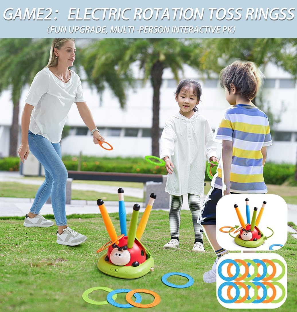 3-in-1 Ring Toss and Rocket Games - Exploration of Adventure Kalsten