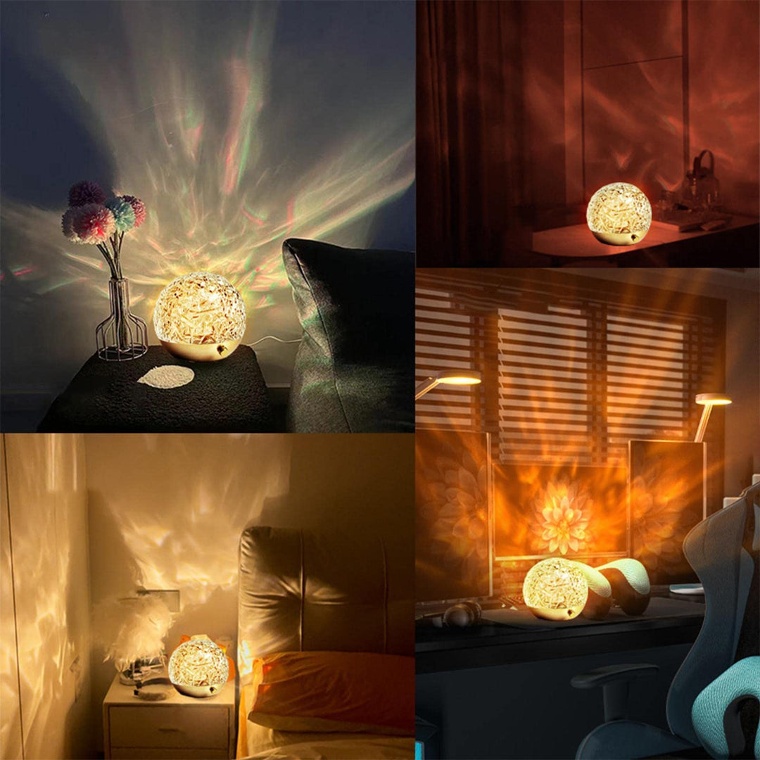 Projection lamp with wave light – Relaxing mood lighting for table or bedroom | Kalsten