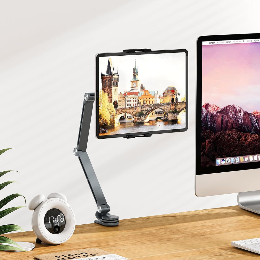 Kalsten | Adjustable Aluminum Tablet Desk Stand with 360° Rotation – Movaro
