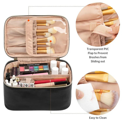 Skanto | Practical Makeup Organizer for Travel | With Compartments and Dividers