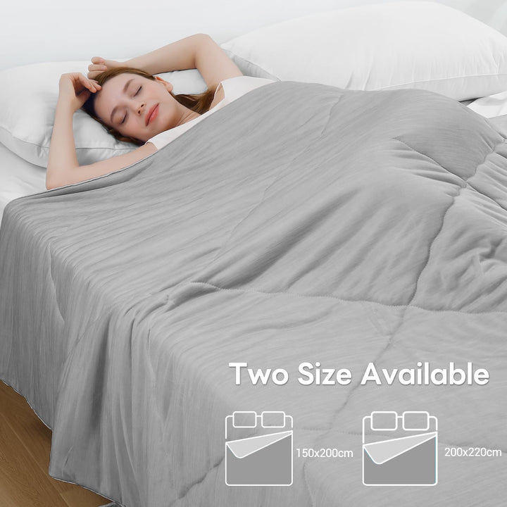 Cooling Duvet for Night Sweats –  Q-Max 0.5, Soft Double-Layer Summer Blanket | Kalsten