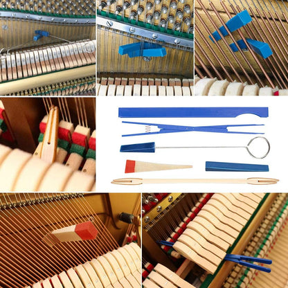 Professional 16-piece piano tuning kit with storage case - Arvena
