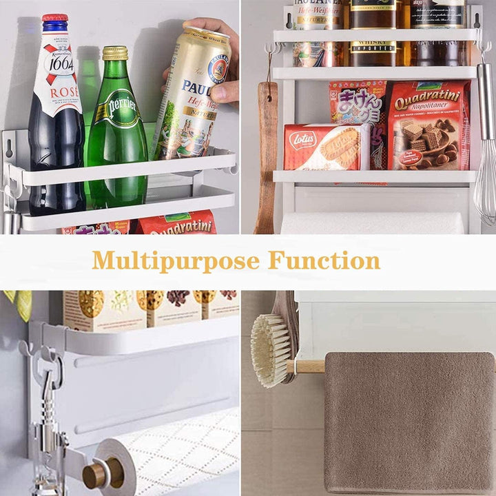 Kalsten | Magnetic Fridge Spice Rack with Paper Towel Holder – Oryden