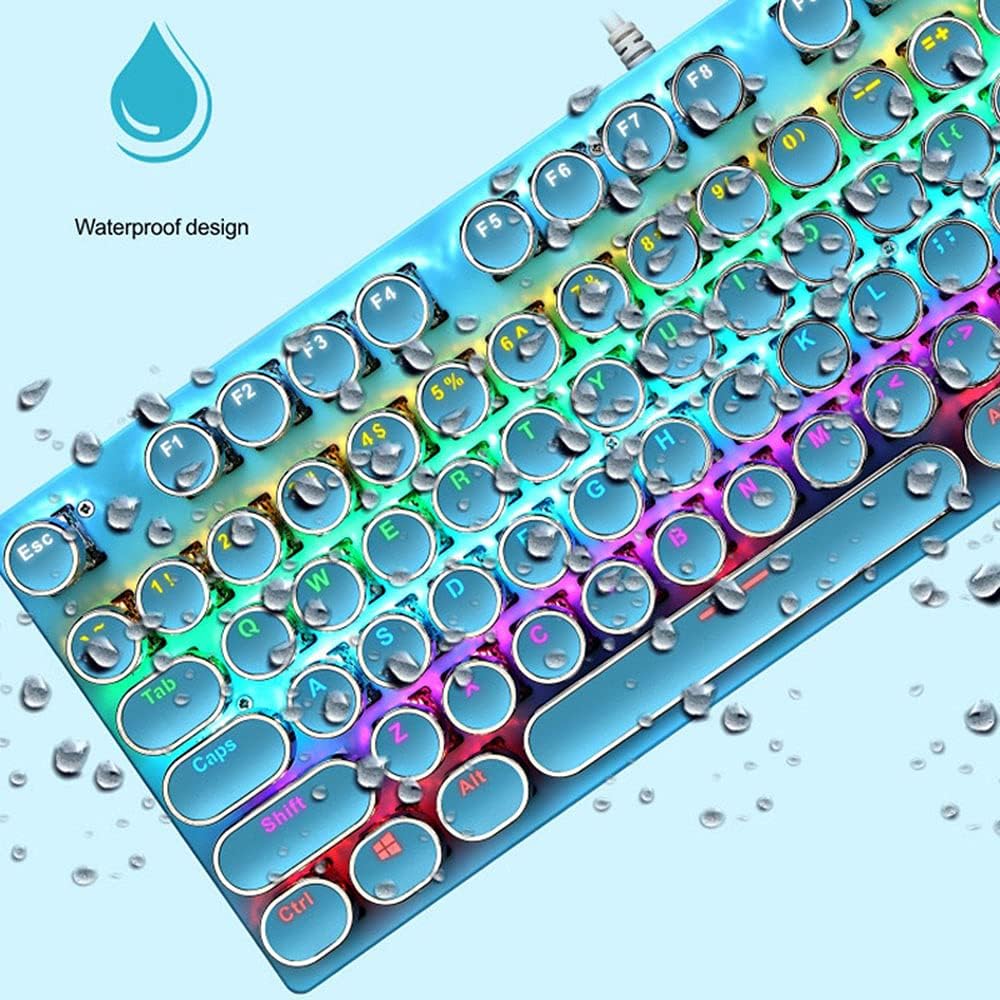 Kalsten | 87-Key Mechanical Gaming Keyboard RGB Backlit Blue Switch