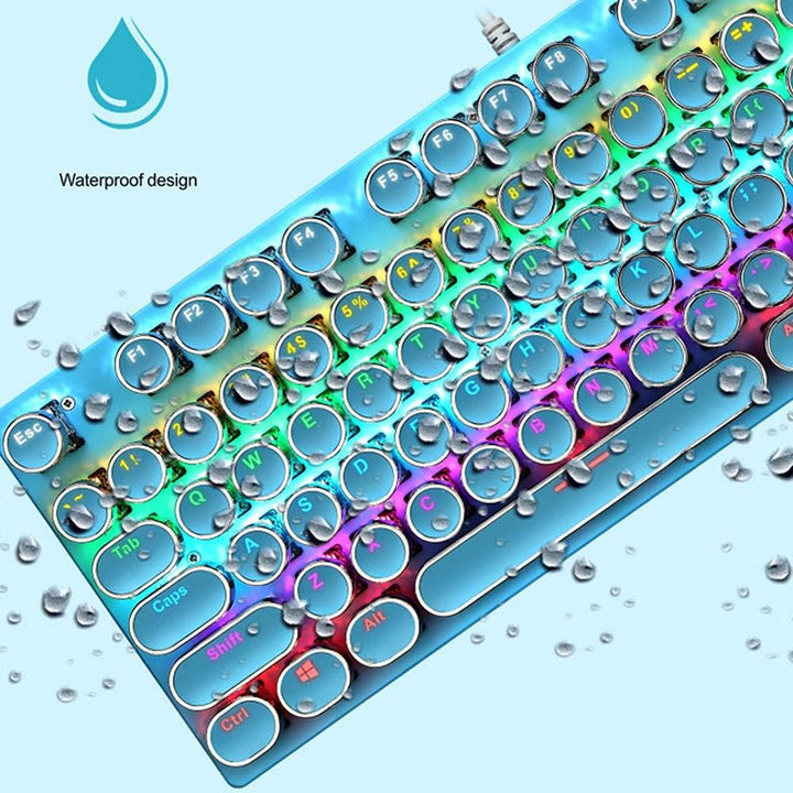Kalsten | 87-Key Mechanical Gaming Keyboard RGB Backlit Blue Switch