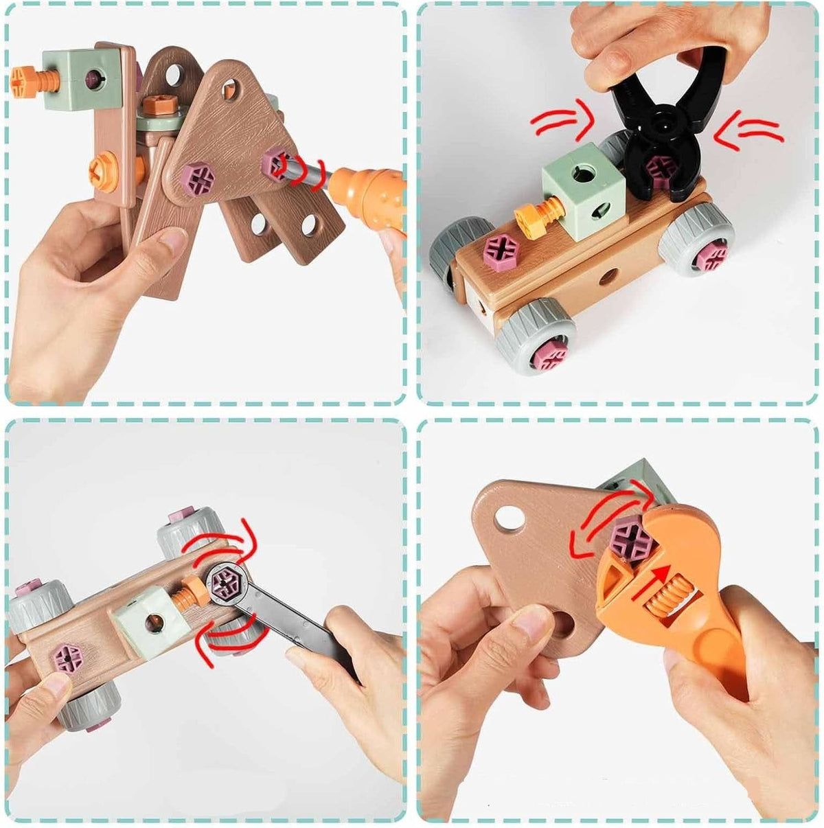 Skanto | 100-Piece Tool Set for Creative Kids Ages 3+