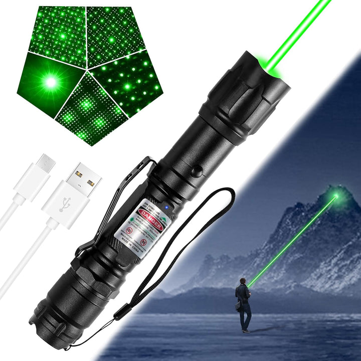 Kalsten | Flashlight Rechargeable Green Outdoor LED Torch