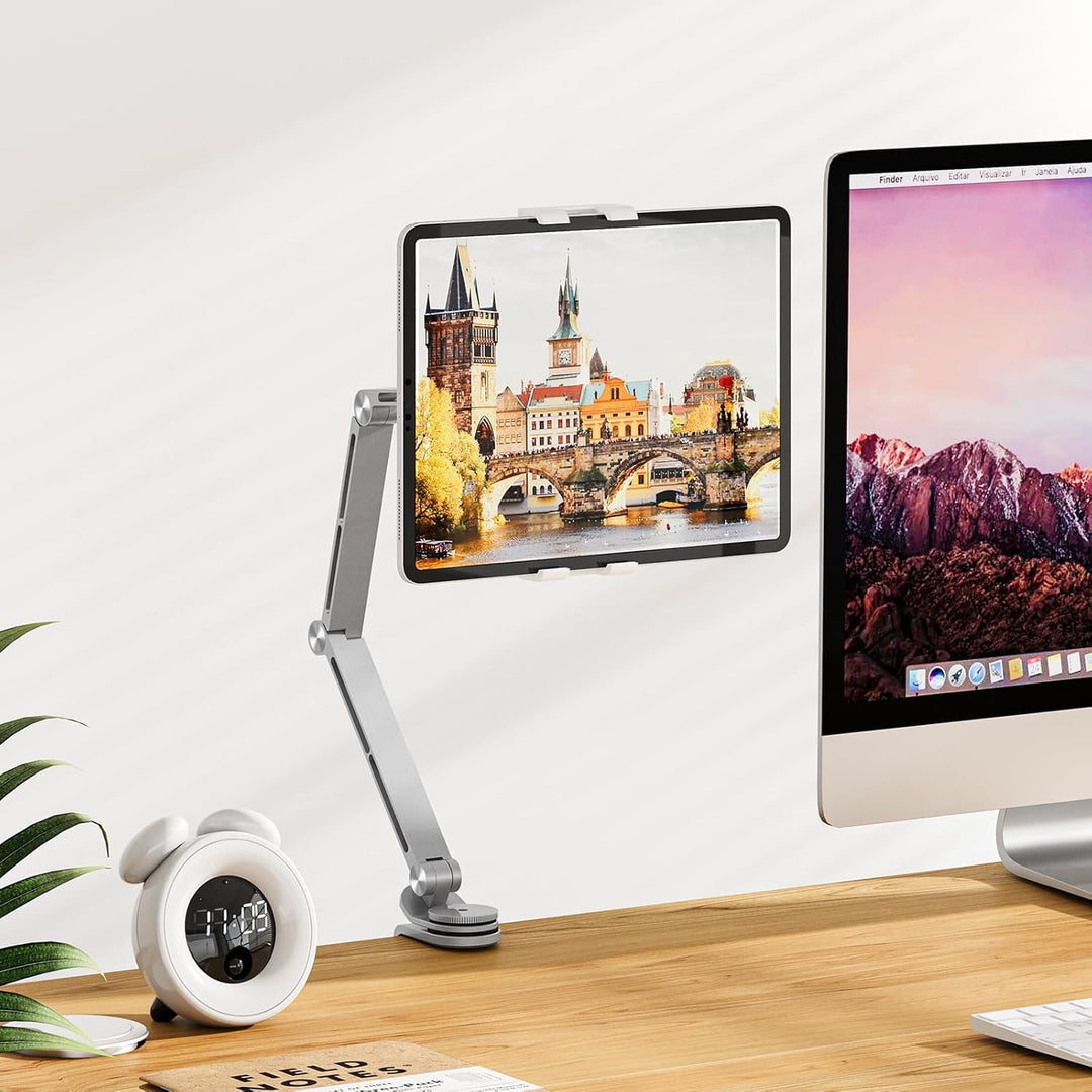 Kalsten | Adjustable Aluminum Tablet Desk Stand with 360° Rotation – Movaro