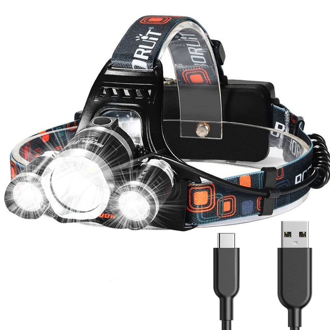 High-Power Rechargeable LED Headlamp