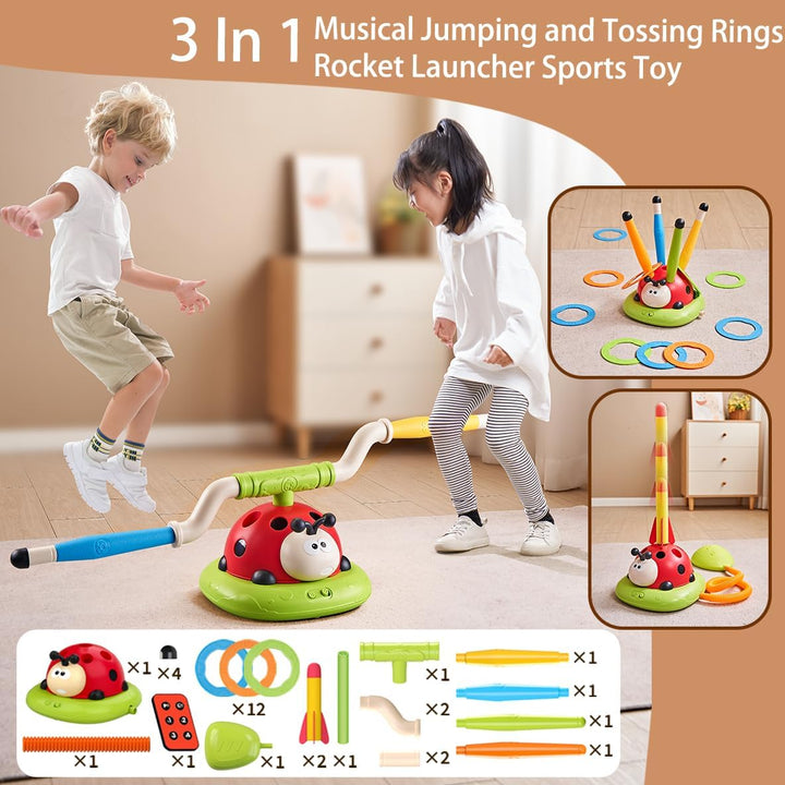 3-in-1 Ring Toss and Rocket Games - Exploration of Adventure Kalsten