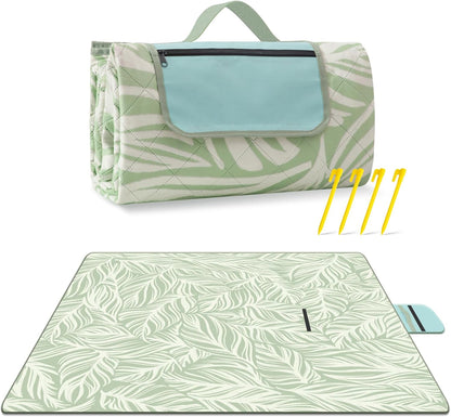 Extra large, waterproof picnic blanket 200 x 200 cm with 3 layers – MeadowRest