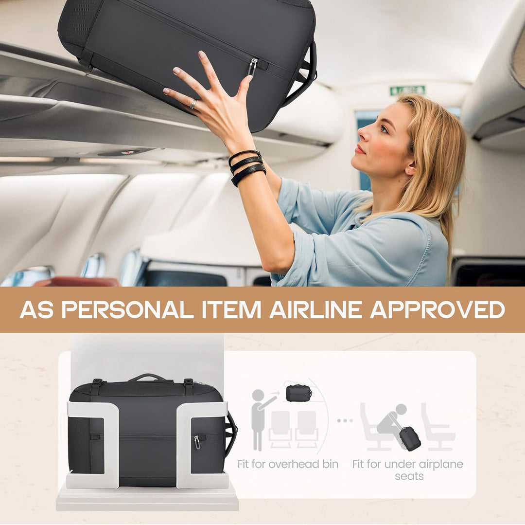 40L Expandable Waterproof Travel Backpack with USB Port & 17” Laptop Sleeve – AirVoyage | Kalsten