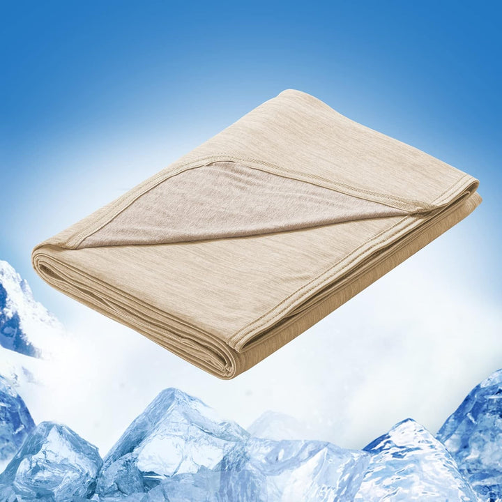 Light Brown Cooling Blanket –  3.0, Q-Max>0.5, Multi-Size Options | Kalsten
