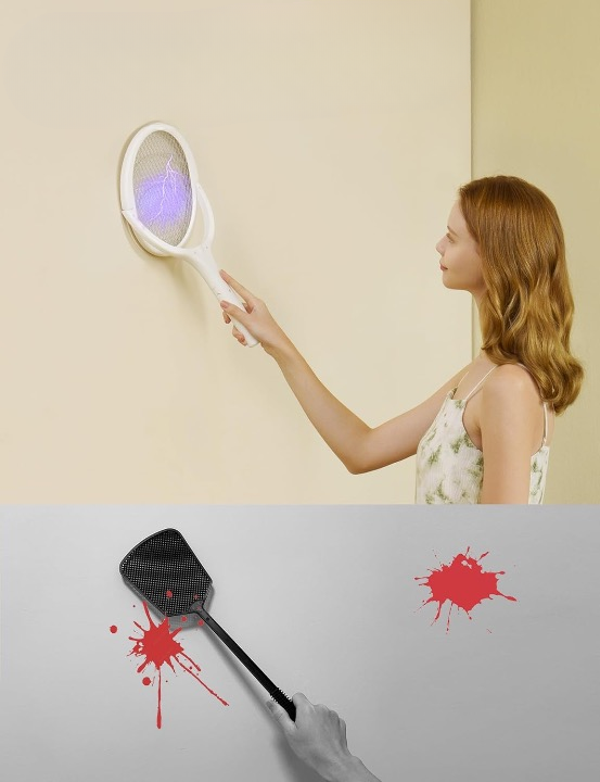 Flexible Fly Racket - Rechargeable Electric Fly Swatter Kalsten