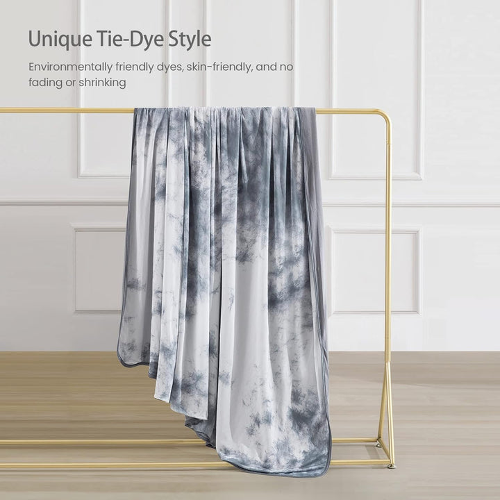 Tie-Dye Cooling Blanket – Q-Max > 0.5, Double-Sided & Stylish Color Gray | Kalsten