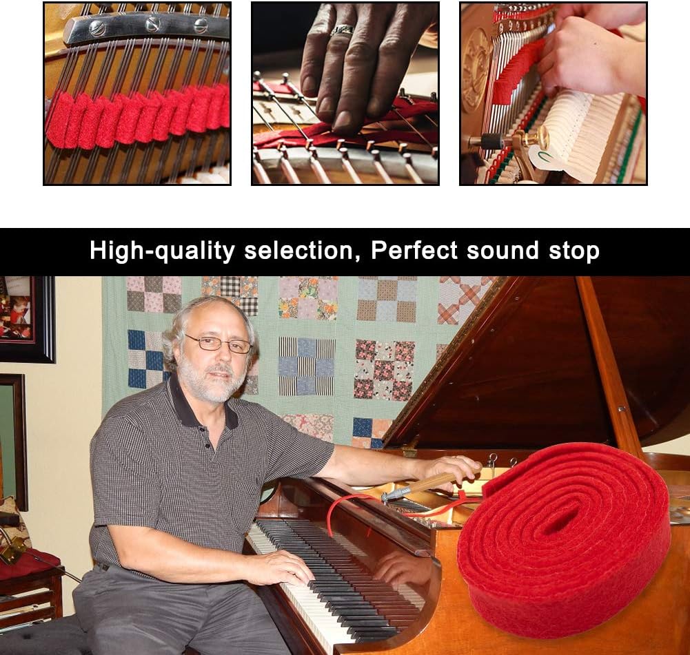 Professional 16-piece piano tuning kit with storage case - Arvena